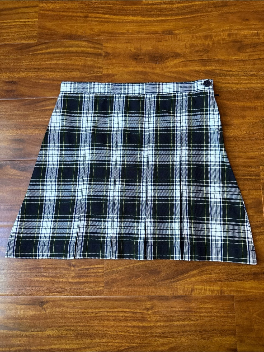 Lands’ End Plaid A-Line Skirt Size 8 Preppy